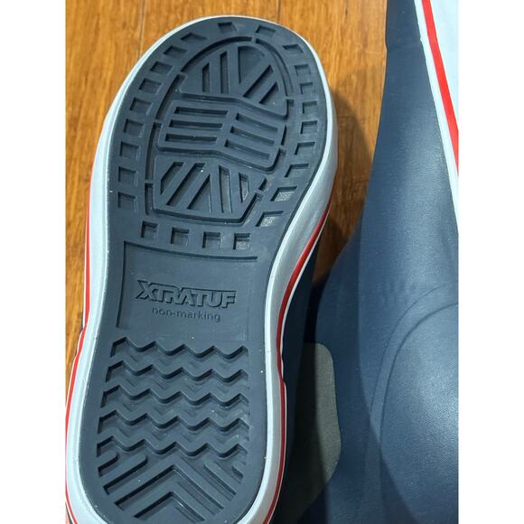 XTRATUF Ankle Deck Boots Men’s 11 Navy Red Waterproof Rubber Slip Resistant main image 9